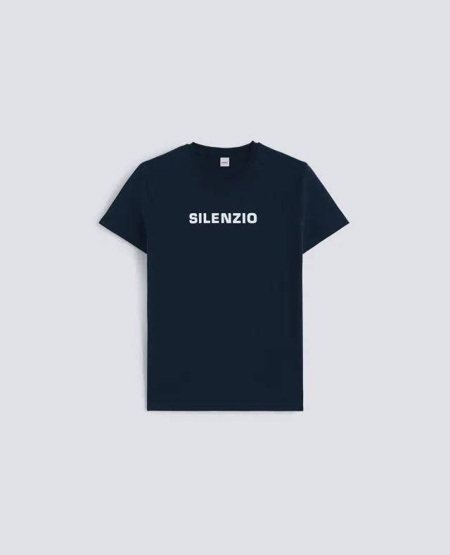 Aspesi Silenzio T-shirt bomuld navy dame