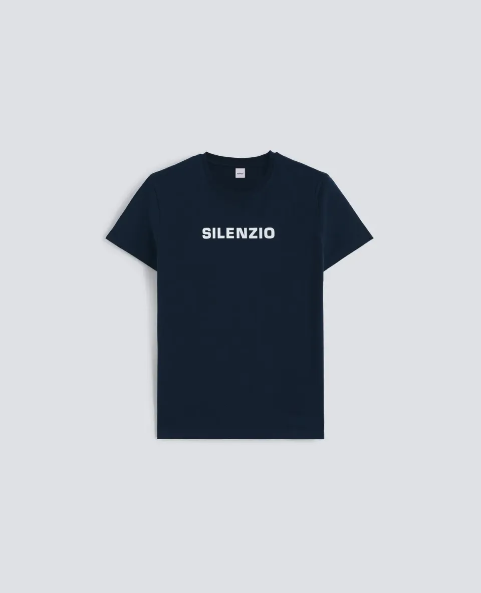Aspesi Silenzio T-shirt bomuld navy dame