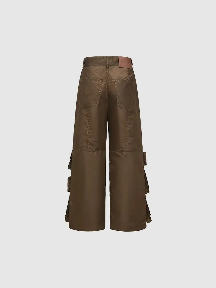 Feng Chen Wang Multi Pocket cargo bukser polstret nylon