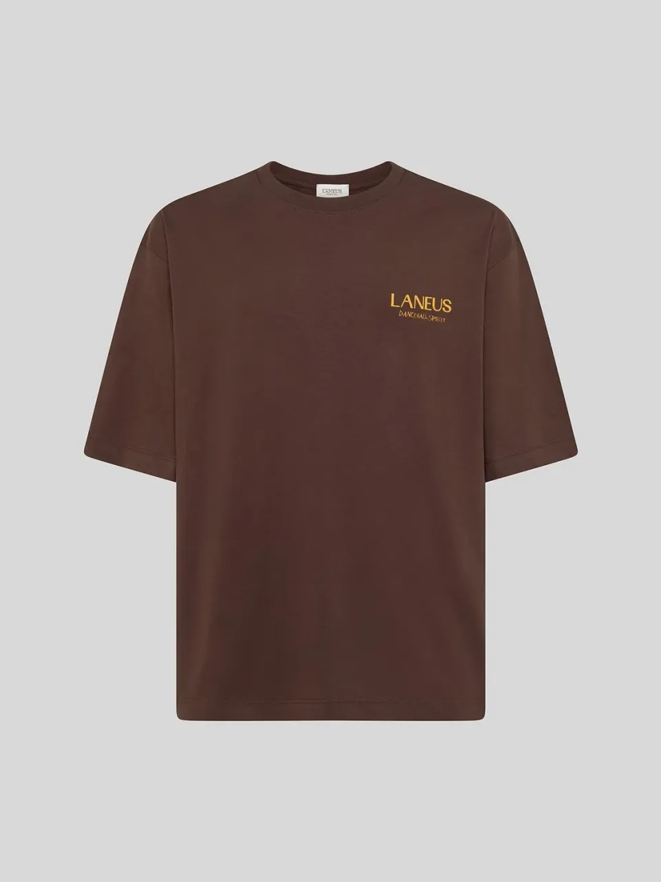 Laneus Oversized Jersey T-shirt brun bomuld