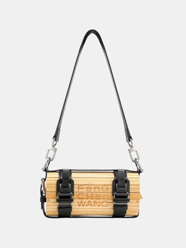 Feng Chen Wang Bamboo skuldertaske sort bambus OS