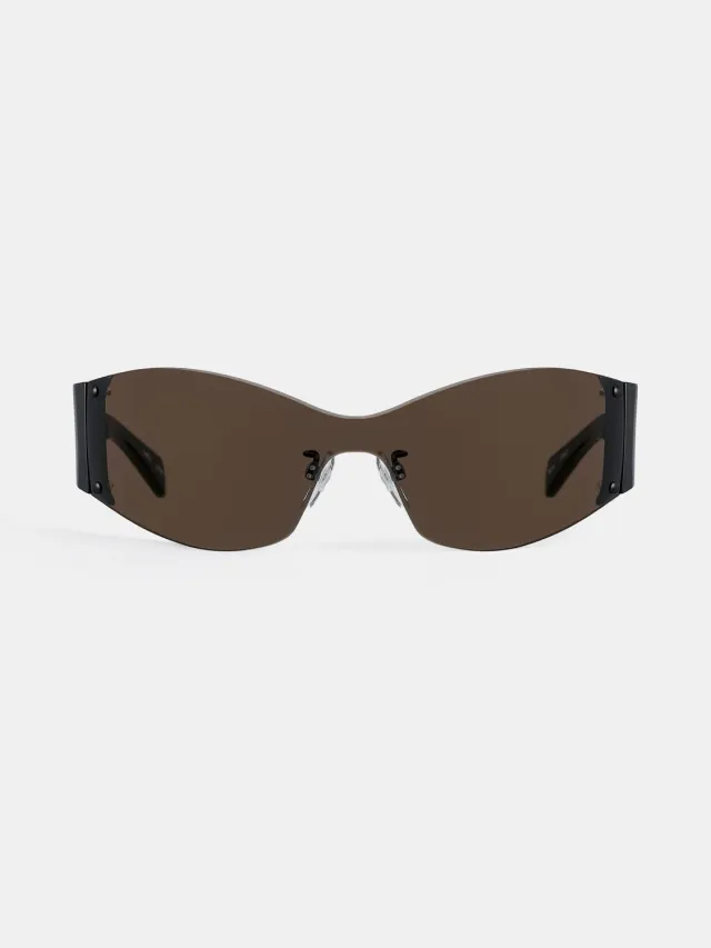 Feng Chen Wang Black Rimless solbriller OS brun