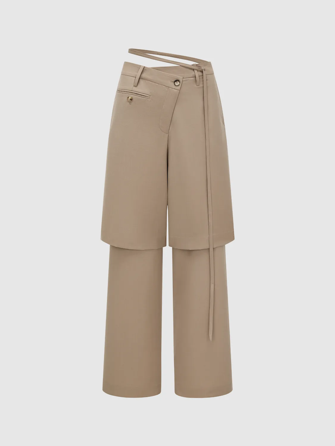 Feng Chen Wang Khaki 2-in-1 habitbukser khaki S-L