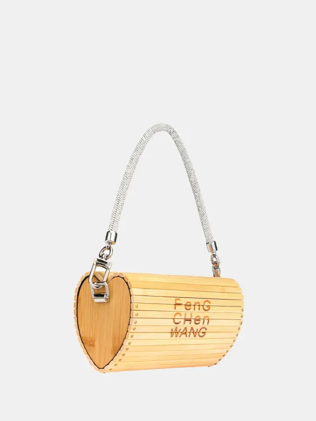Feng Chen Wang Side Love Bamboo skuldertaske bambus hjerte