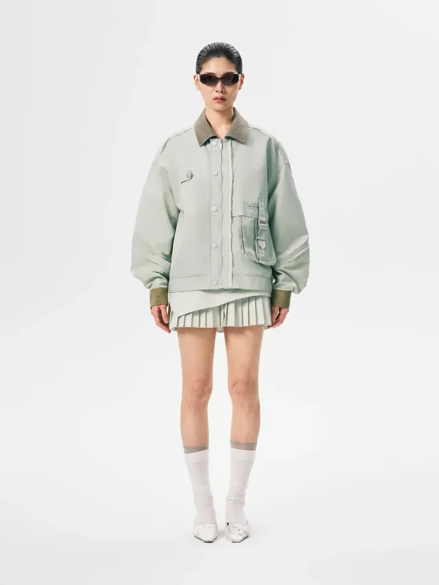 Feng Chen Wang Workwear arbejdsjakke celadon unisex
