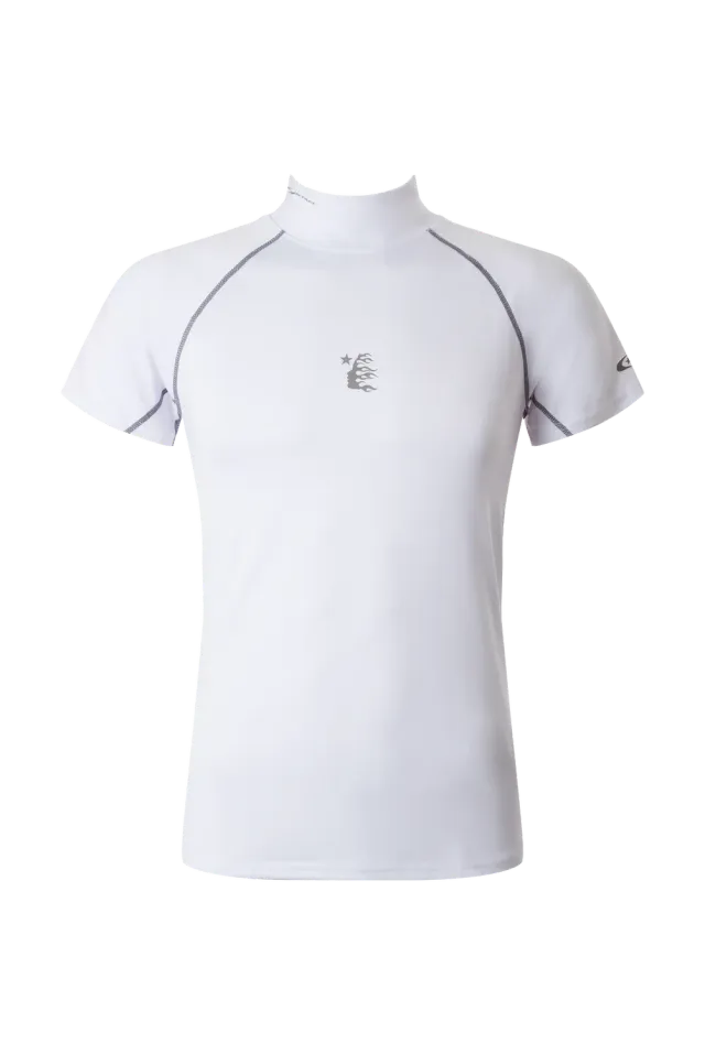 Hellstar Mockneck HSSPCO01 compression t-shirt hvid