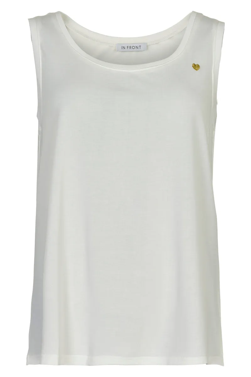 IN FRONT Nina top jersey rund hals