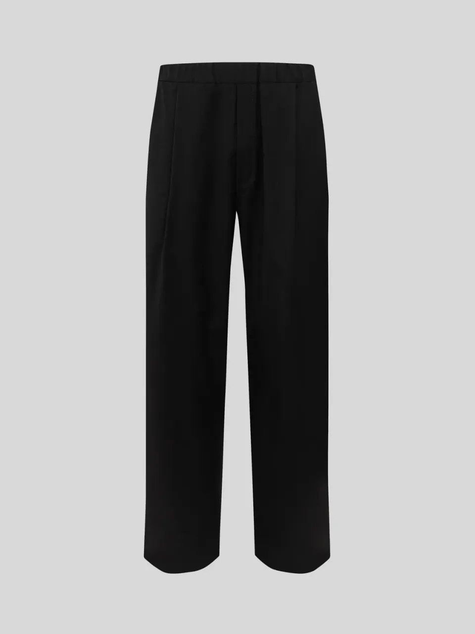 Laneus Trousers Wool Tapered Fit uldbukser sort cool wool