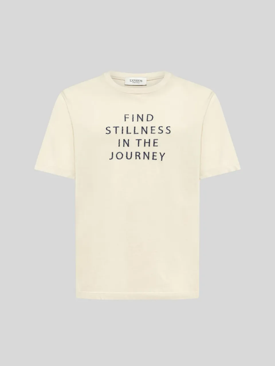 Laneus T-Shirt Embroidered t-shirt hvid bomuld