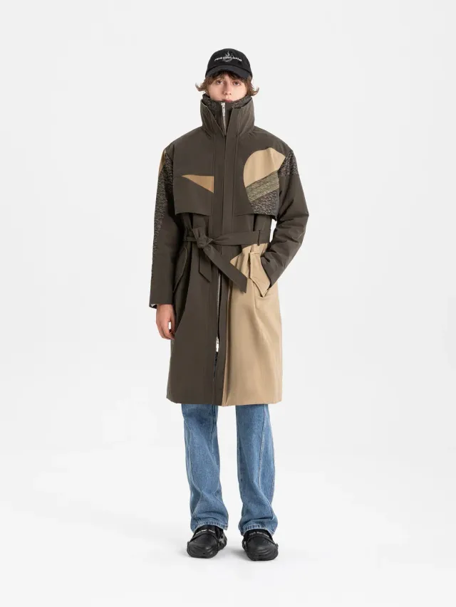Feng Chen Wang Quilted Panel frakke XS-L quiltet