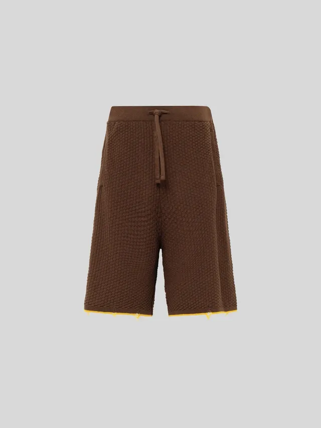 Laneus Bermuda Venice Beach shorts chokolade bomuld
