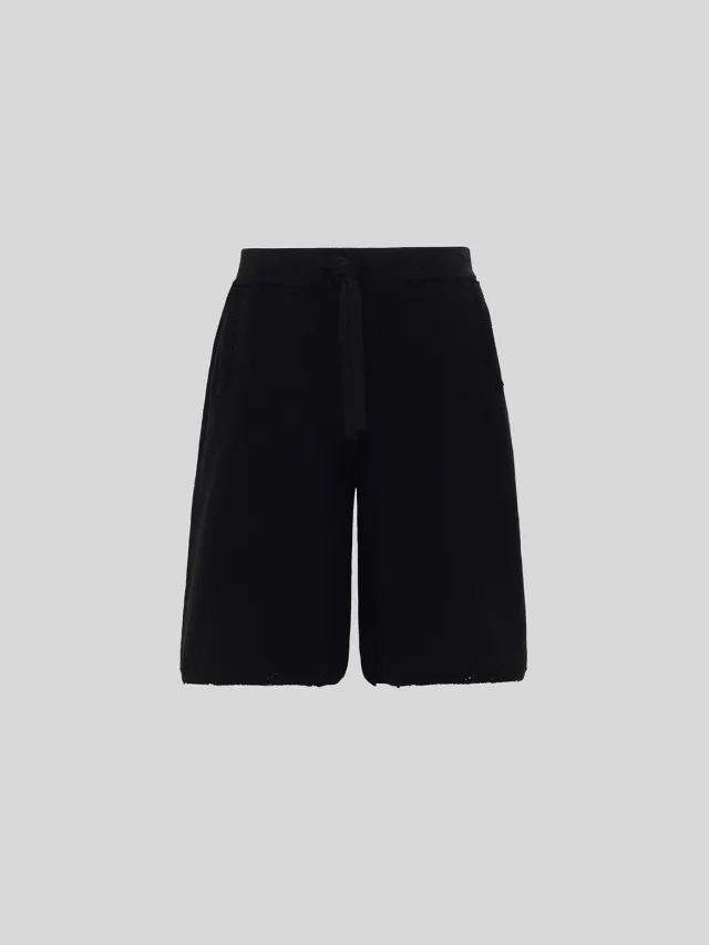 Laneus shorts jersey black bomuld regular