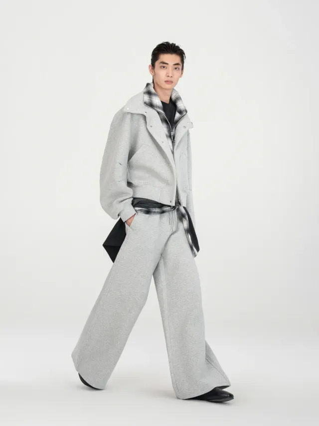 Feng Chen Wang Spacer Pants bukser light grey elastiktalje