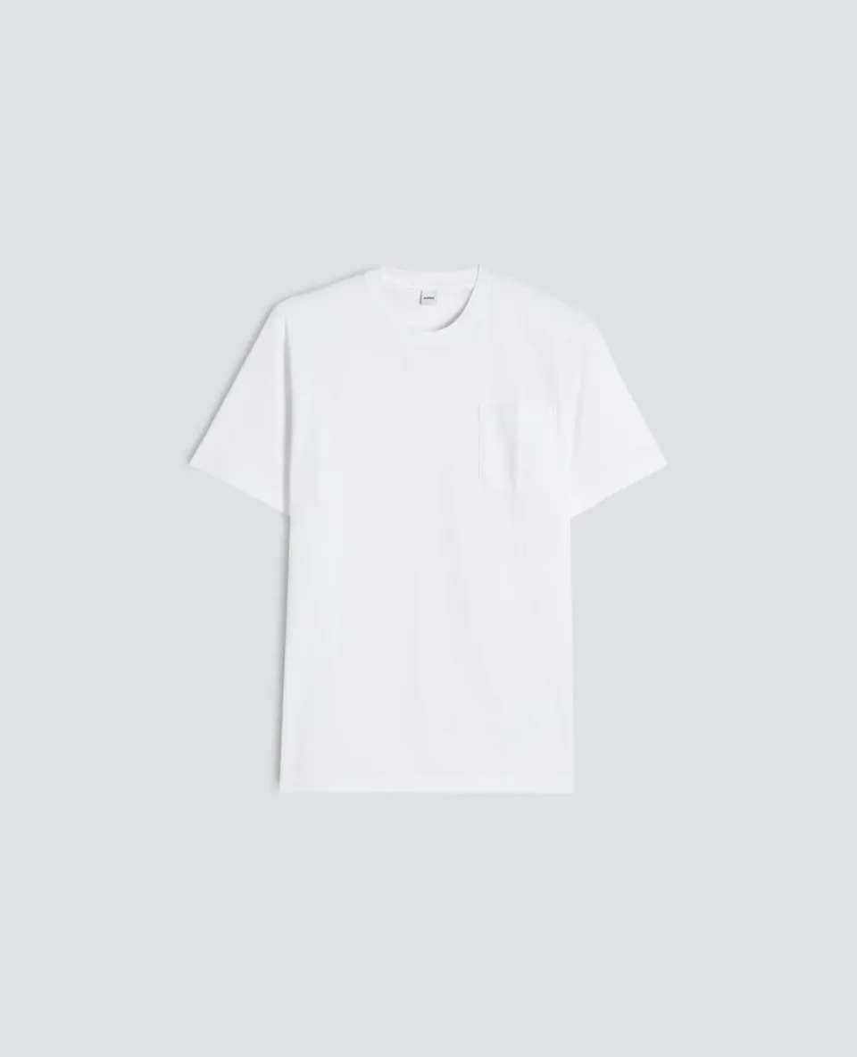 Aspesi Cotton Jersey T-shirt hvid slim fit