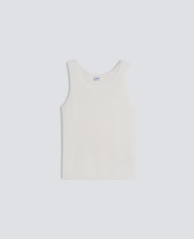 Aspesi tanktop hvid – ren bomuld str. 46-56