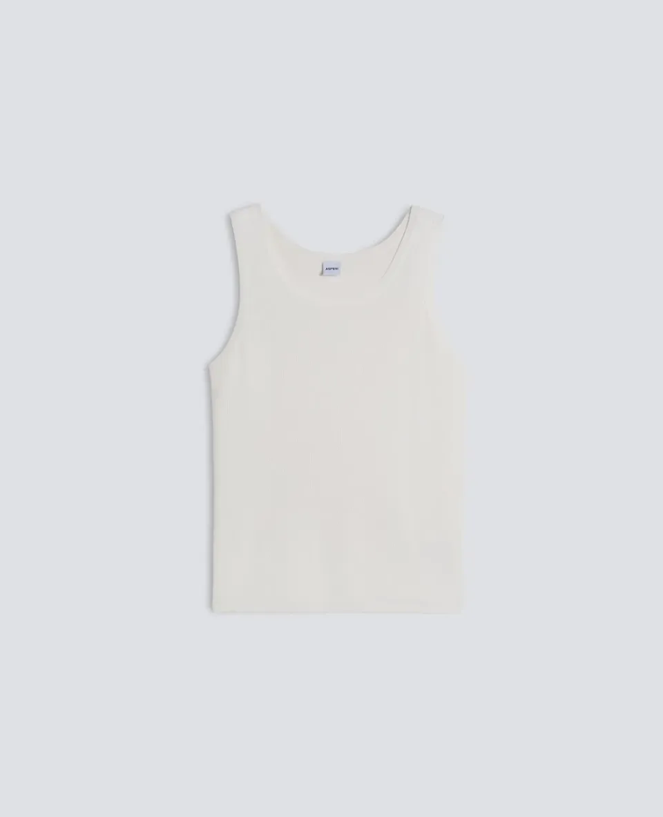 Aspesi tanktop hvid – ren bomuld str. 46-56