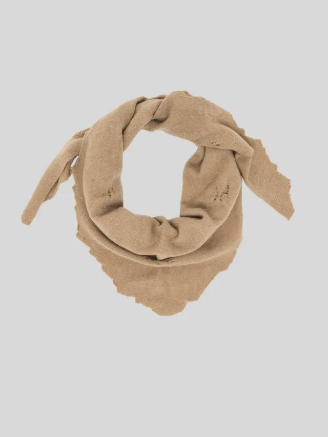 Laneus tørklæde uld cashmere camel