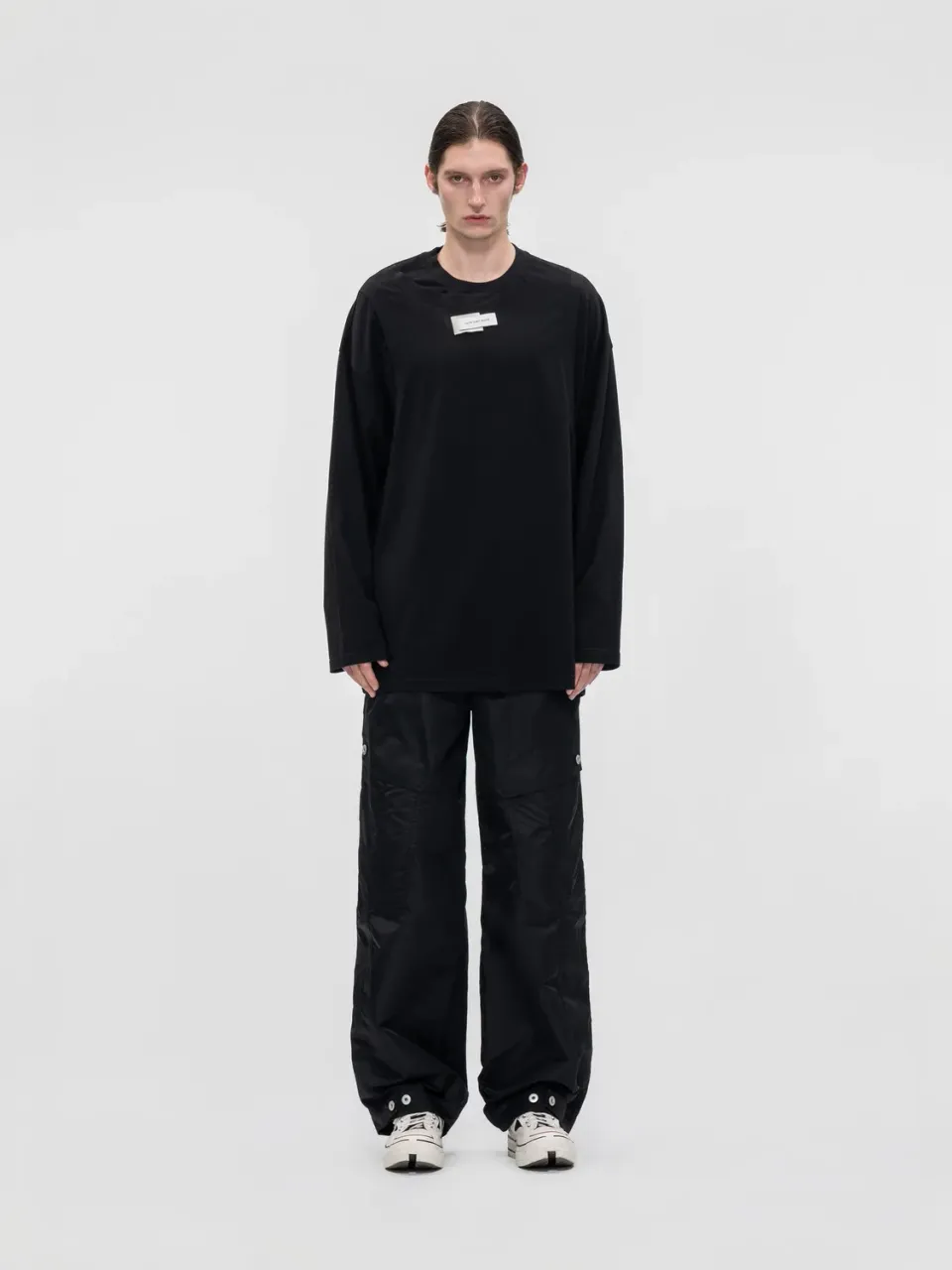 Feng Chen Wang Double Neck Jersey sweatshirt afslappet