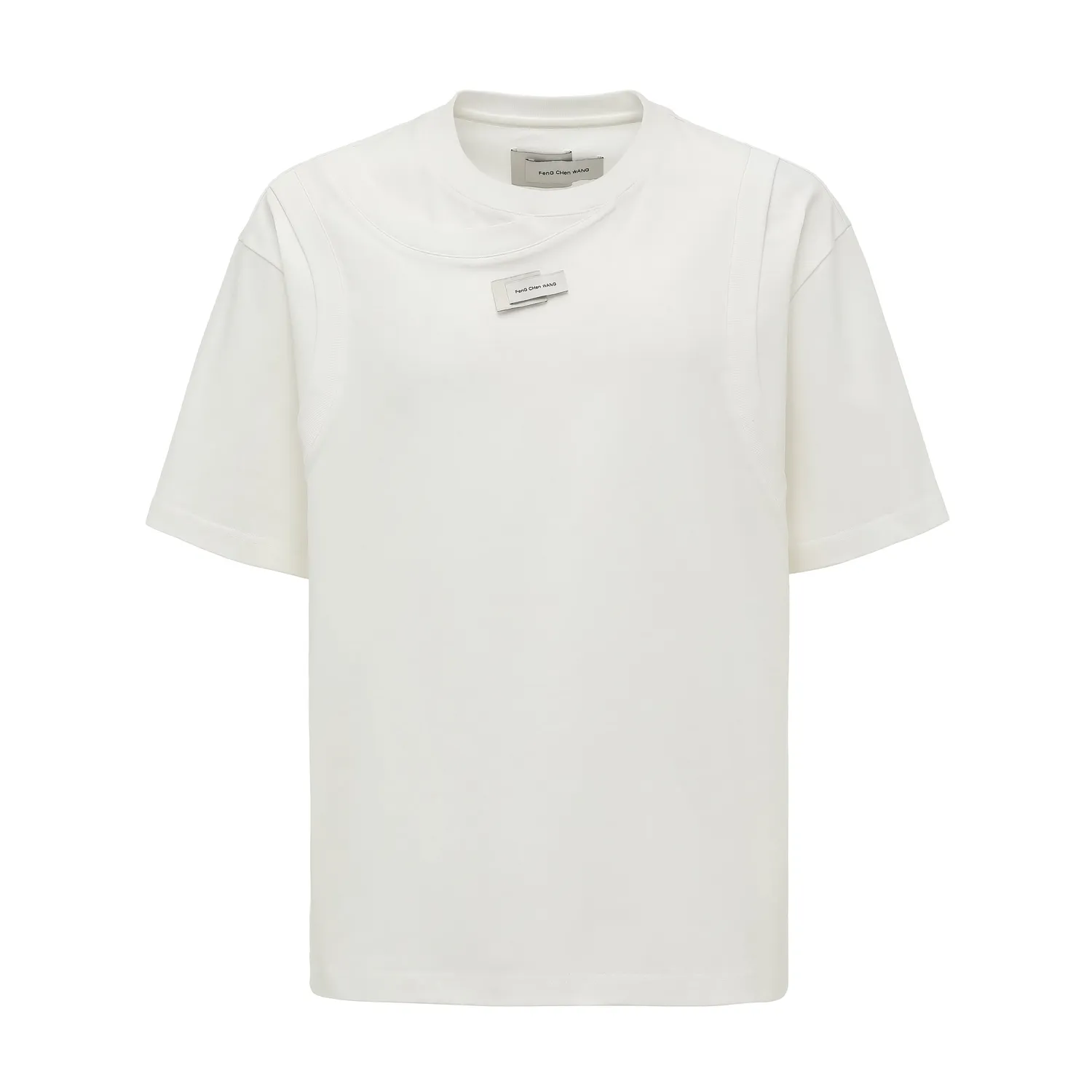 Feng Chen Wang White 2-in-1 Deconstructed t-shirt hvid