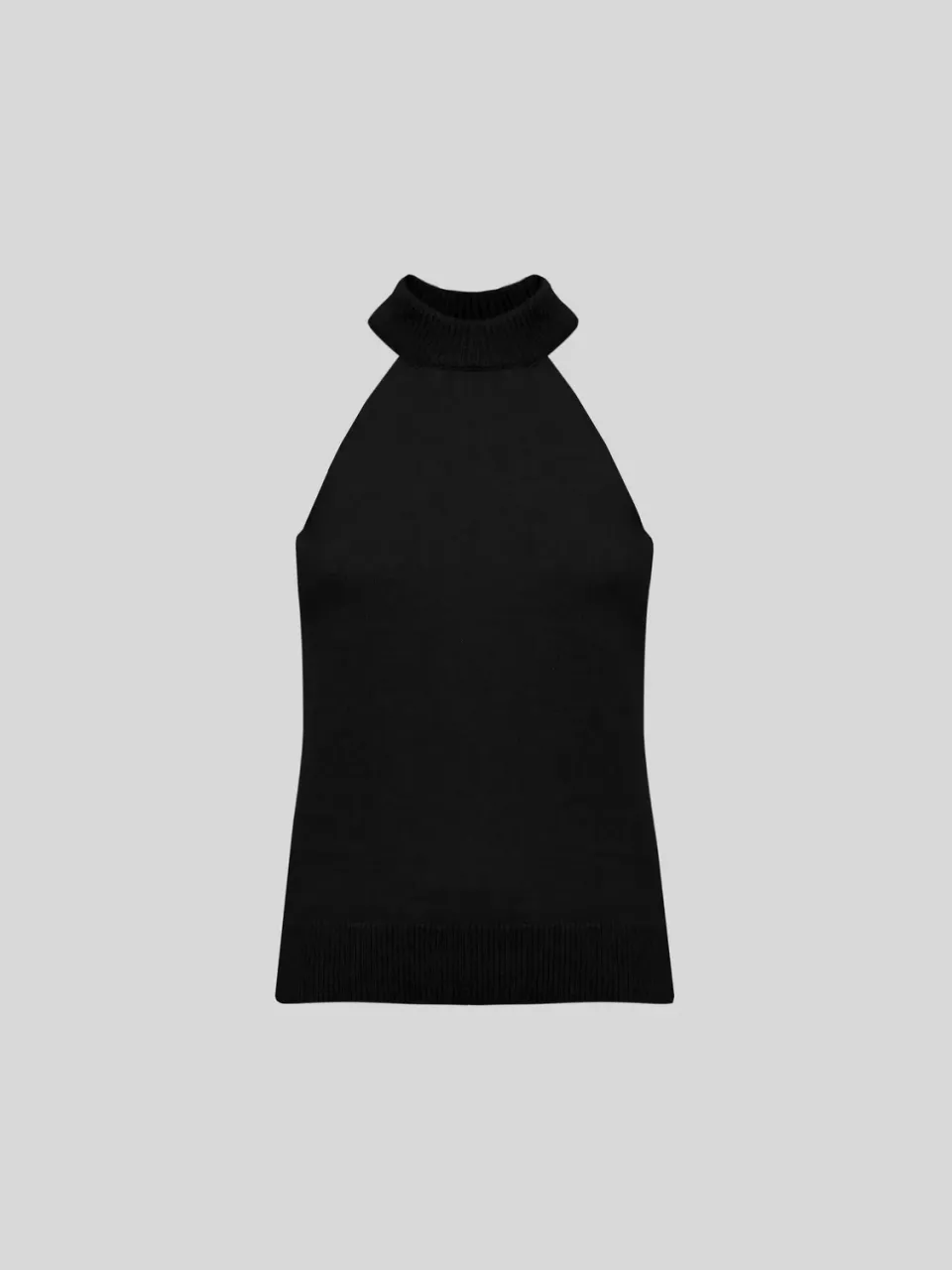 Laneus Sleeveless Top top sort cashmere silke