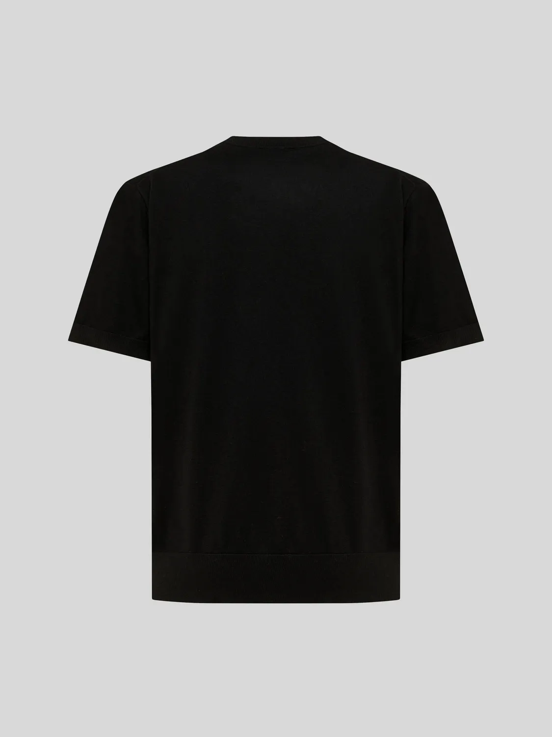 Laneus Merino Wool T-shirt sort herre ren uld