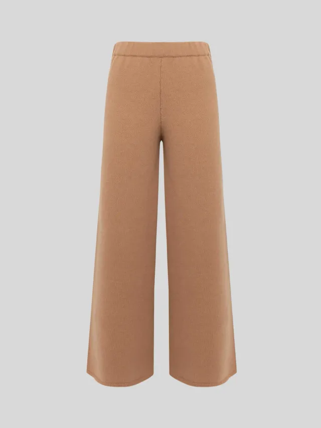 Laneus Wool Cashmere bukser camel merinould