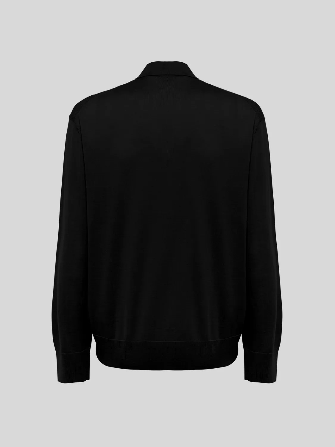 Laneus Merino Wool Polo poloshirt sort merinould