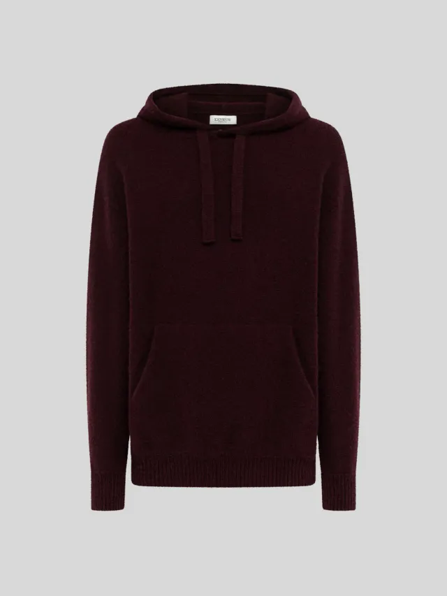 Laneus Cashmere Silk Hoodie hættetrøje fico let