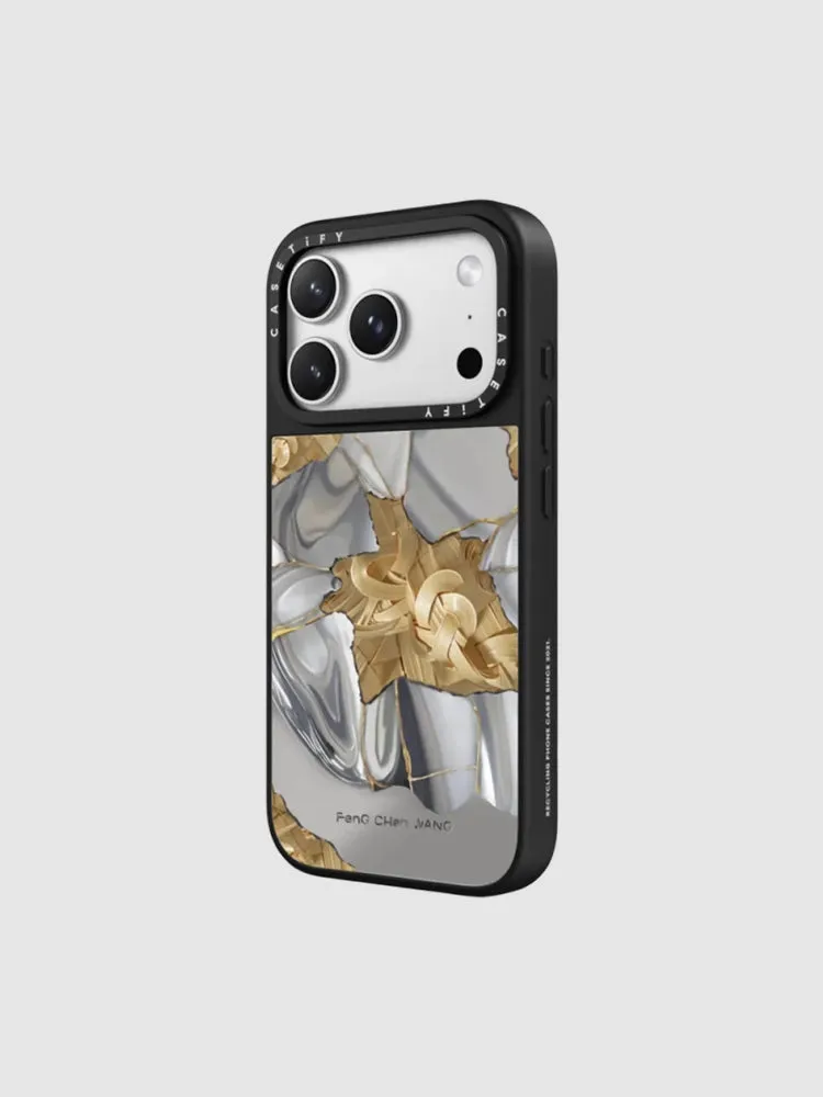 CASETiFY Feng Chen Wang Metal Bamboo mobilcover iPhone 16 Pro bambus