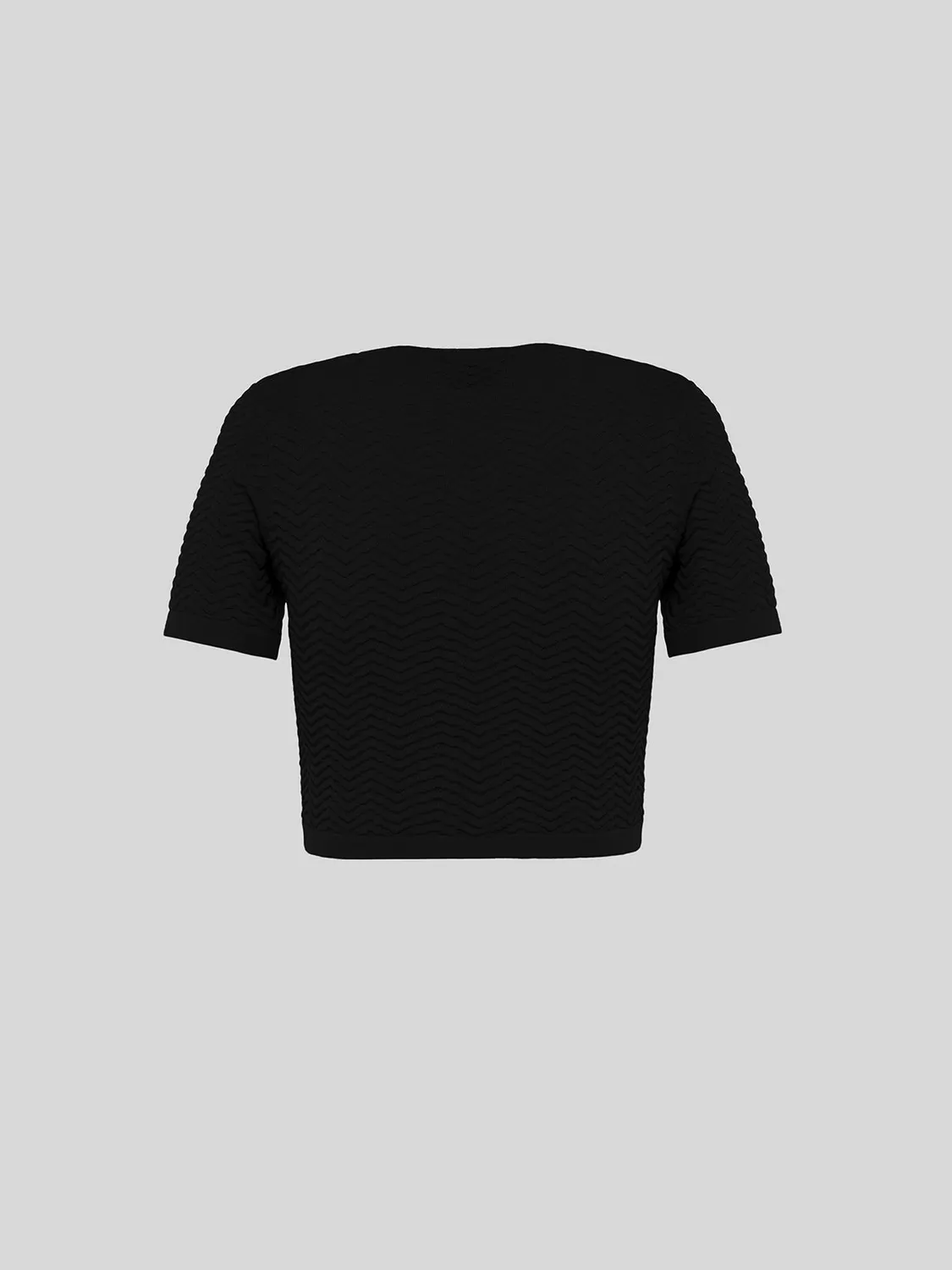 Laneus knitted top viskose chevron sort