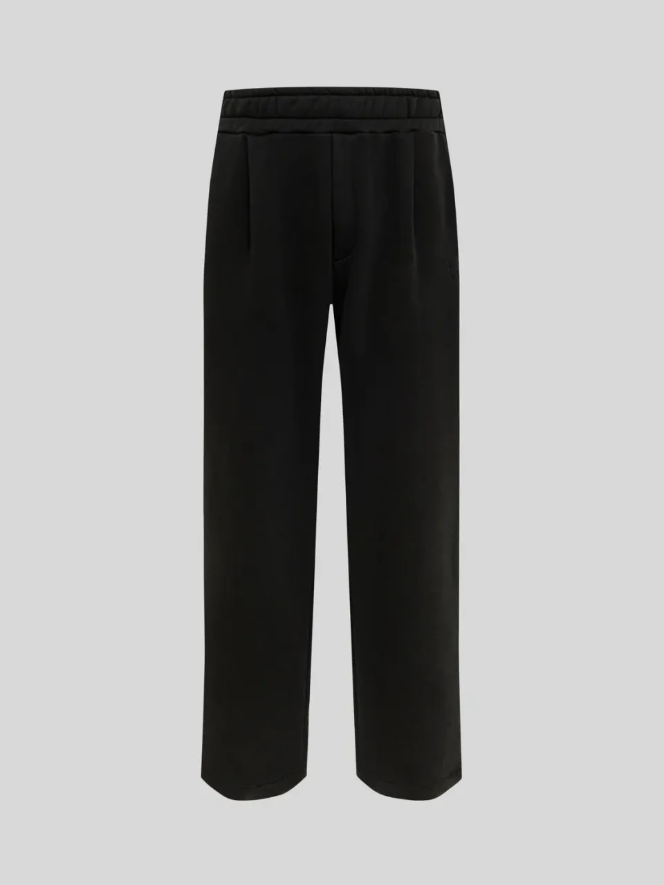 Laneus Fleece sweatpants sort bomuld