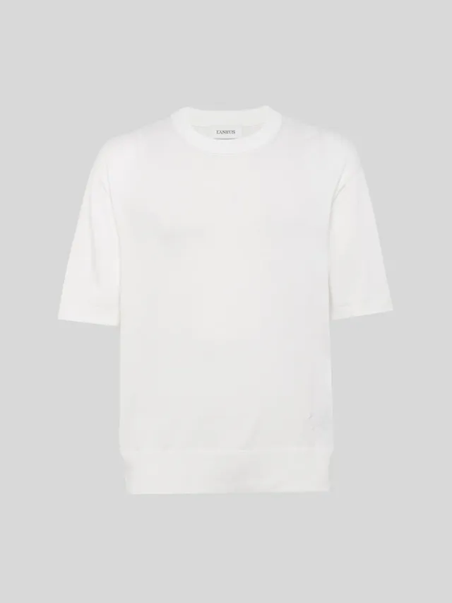 Laneus Crew Neck T-shirt cream bomuld