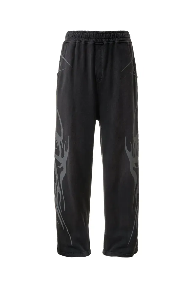 Hellstar HSS126SP1-BLK sweatpants sort flame