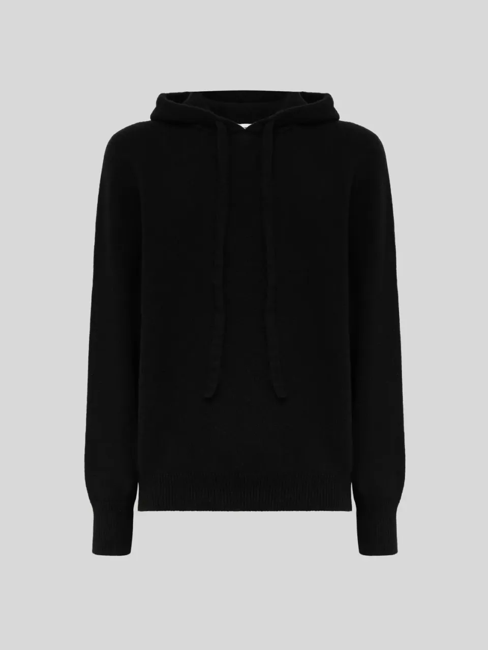 Laneus Wool and Cashmere Hoodie hættetrøje Black merino