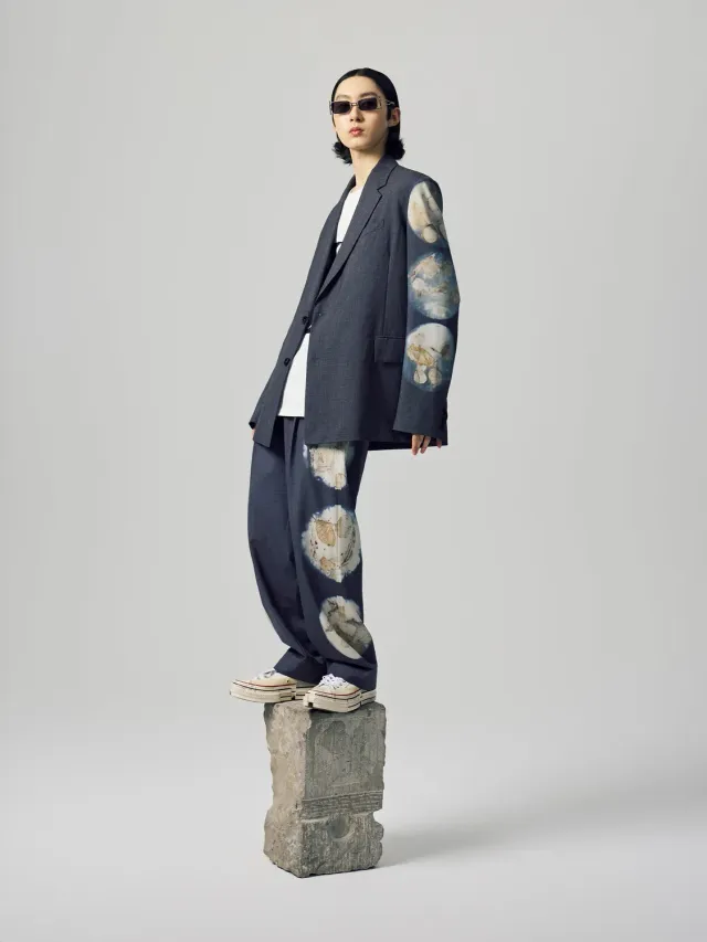 Feng Chen Wang Plant Dye blazer naturfarvet løs