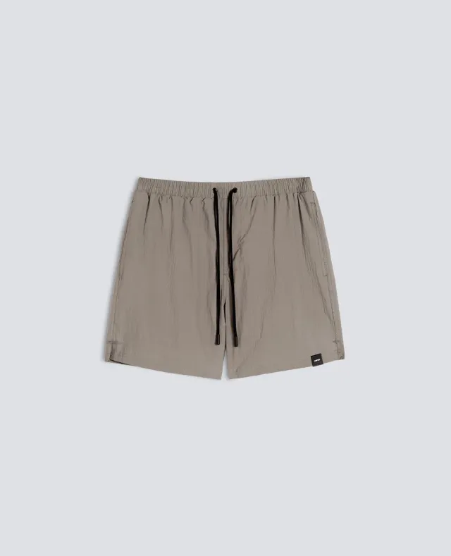 Aspesi Nylon Crinkle badeshorts olives vandafvisende