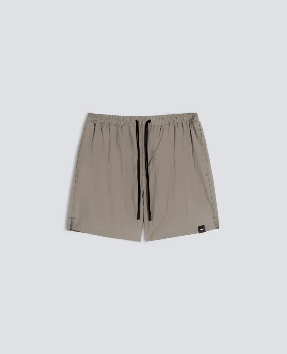 Aspesi Nylon Crinkle badeshorts olives vandafvisende