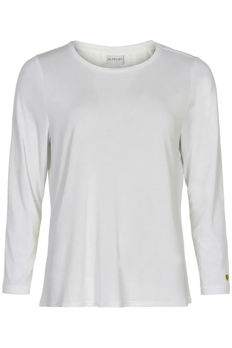 IN FRONT Nina t-shirt modal 3/4 ærmer