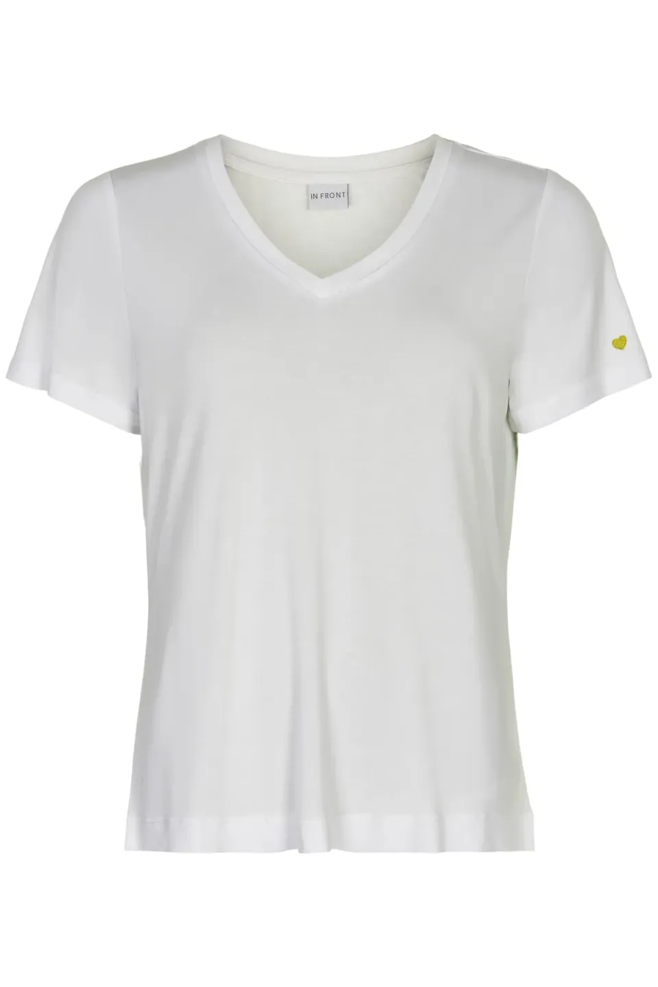 IN FRONT Nina t-shirt V-hals modal blød