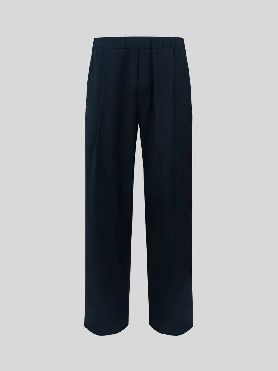 Laneus bukser tapered uld navy