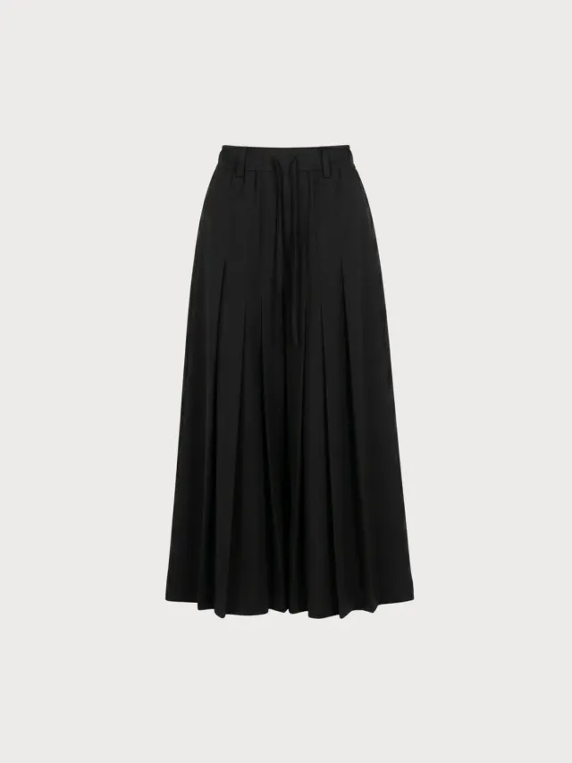 Feng Chen Wang Irregular Pleats crop bukser plisserede