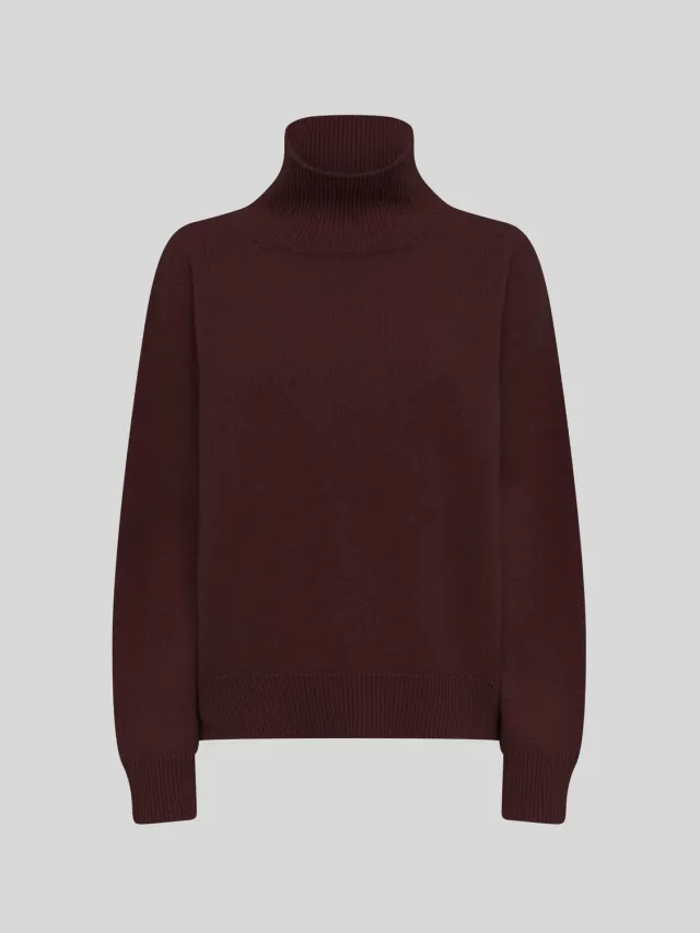 Laneus Wool and Cashmere Boxy Turtleneck rullekrave fico uld