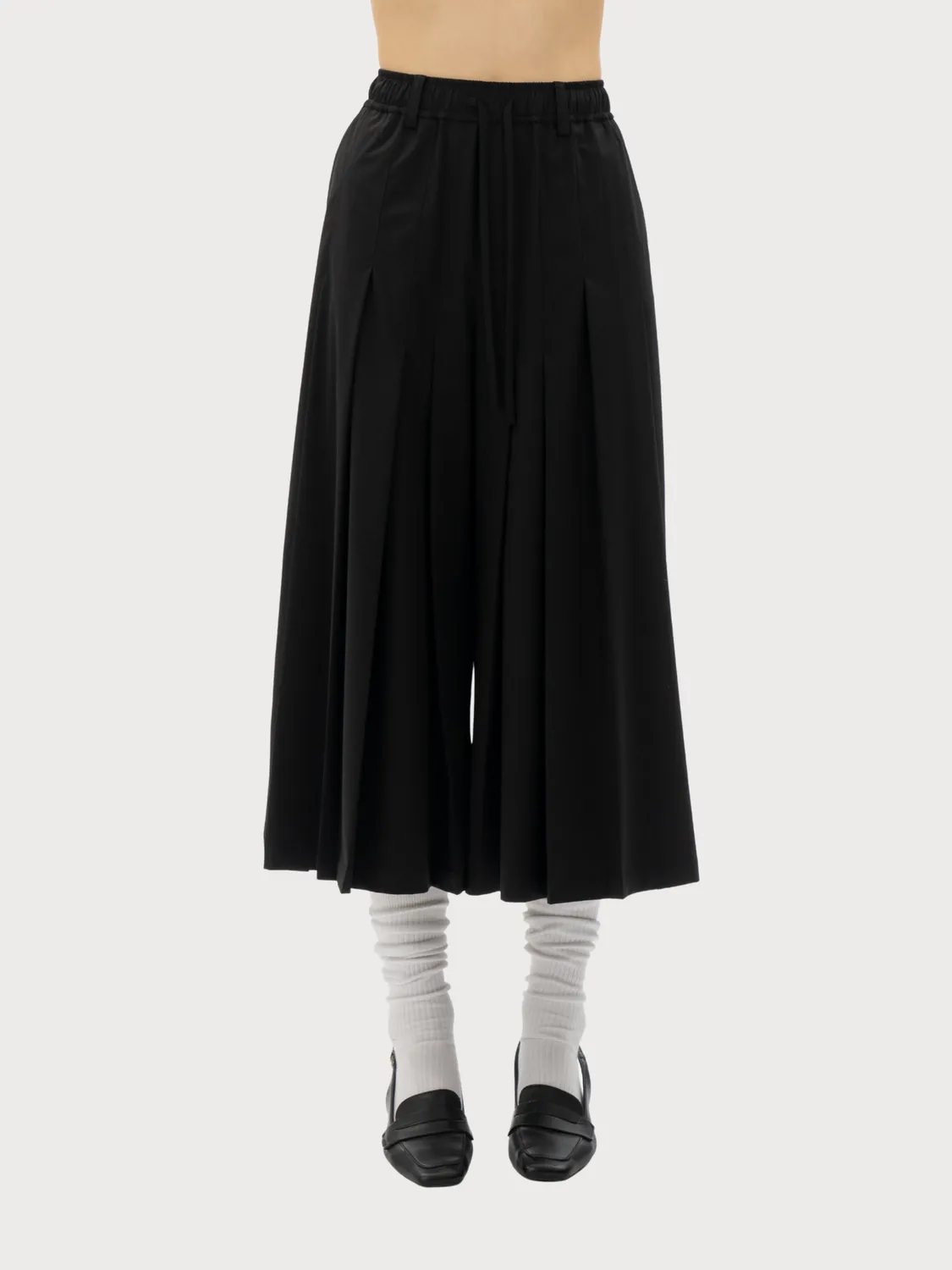 Feng Chen Wang Irregular Pleats crop bukser plisserede