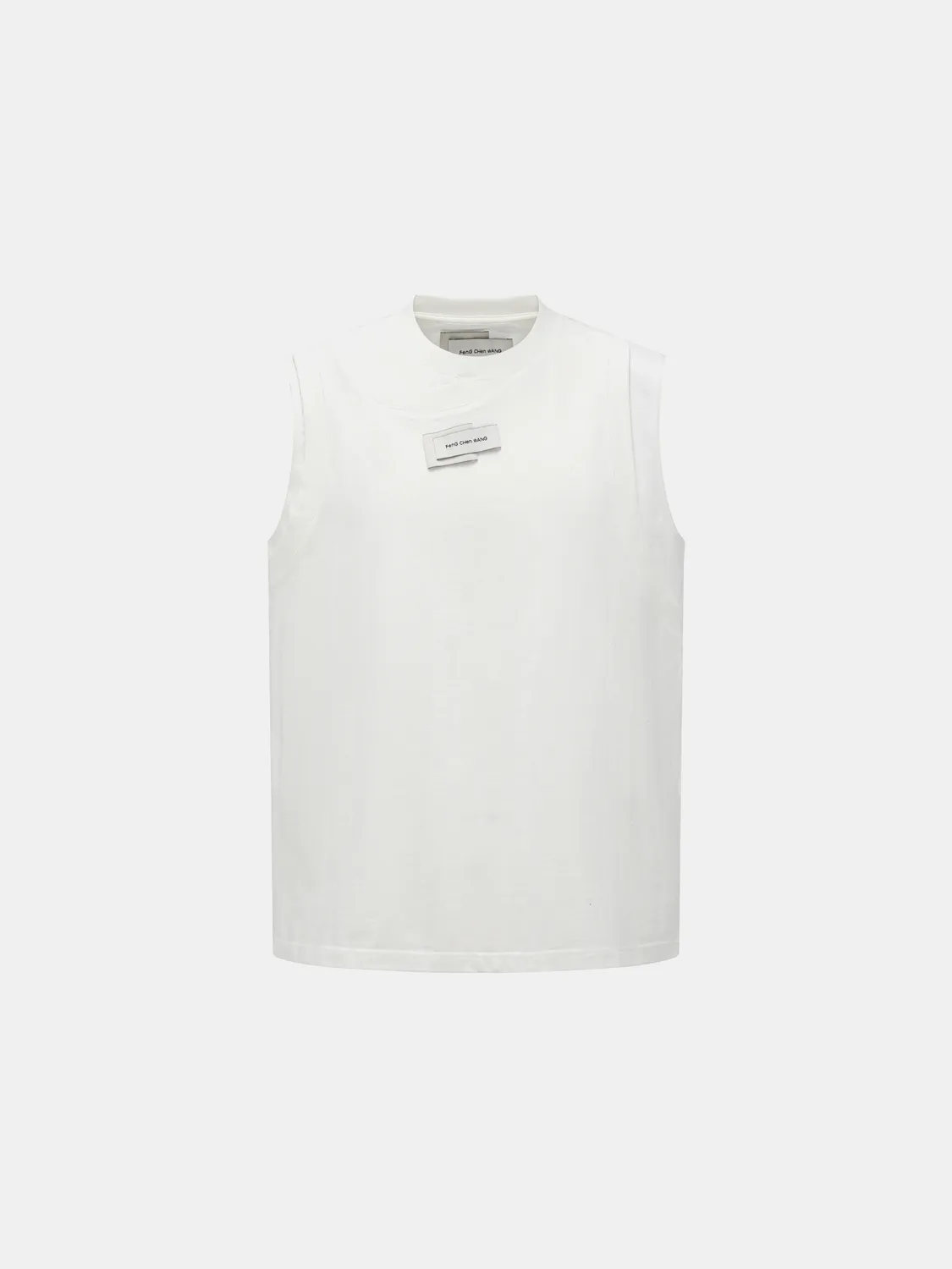Feng Chen Wang 2 in 1 White Loose-Fit Tank Top hvid bomuld