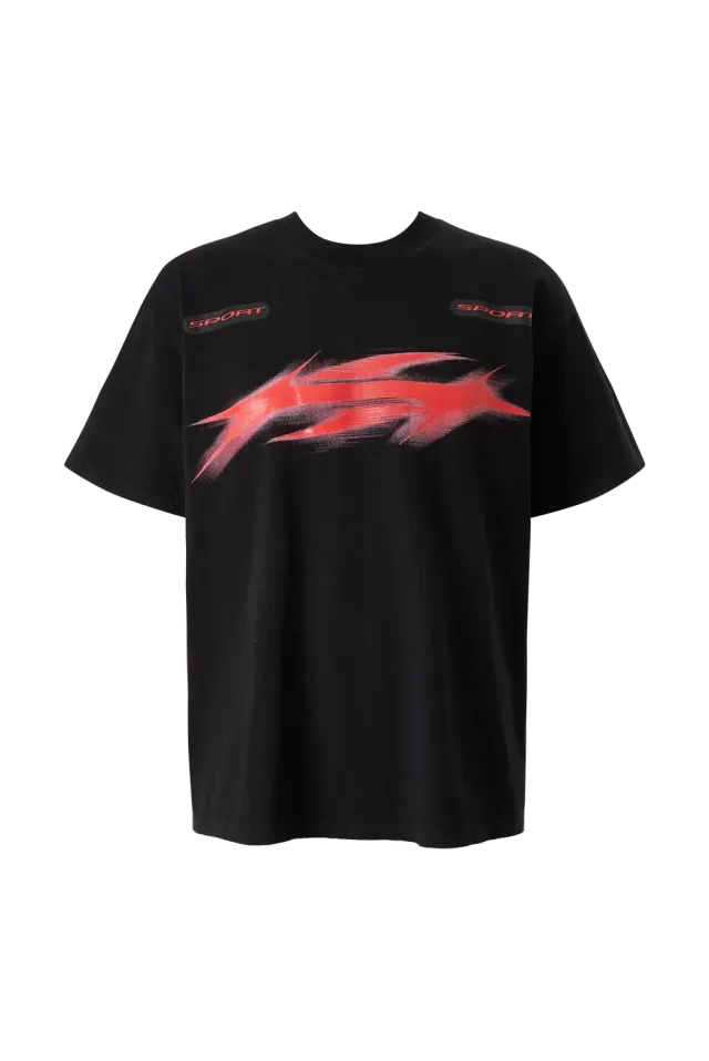Hellstar Blur T-shirt sort bomuld vintage
