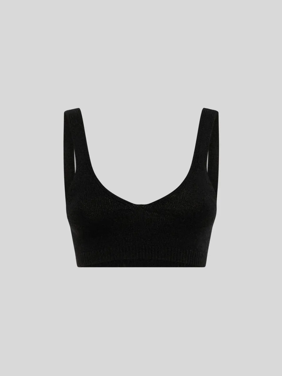 Laneus Slim Fit Knitted Wool and Cashmere bralette sort