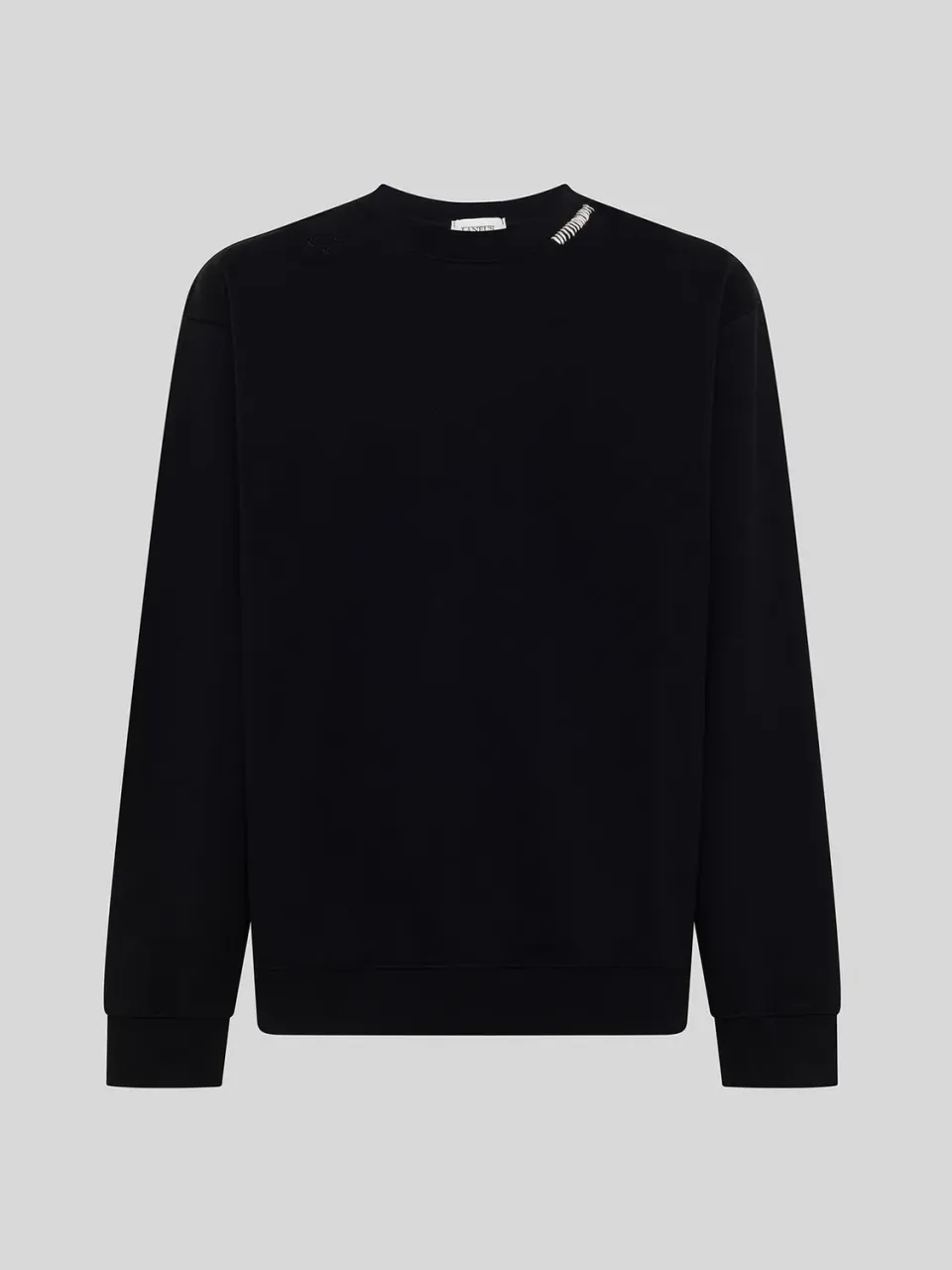 Laneus Crew Neck sweatshirt sort bomuld oversized
