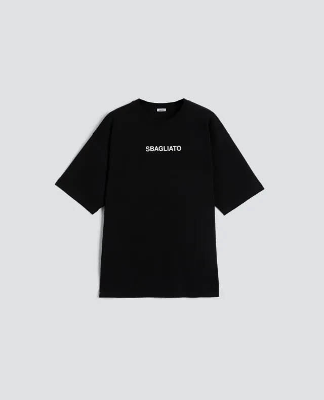 Aspesi Sbagliato T-shirt sort bomuld jersey