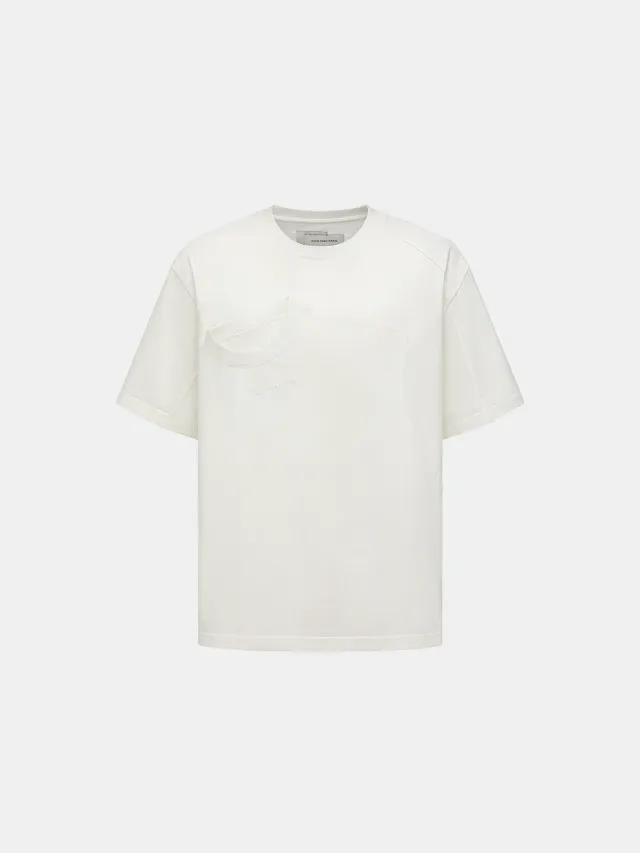 Feng Chen Wang White Deconstructed 2-i-1 t-shirt hvid