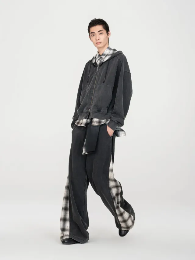 Feng Chen Wang Black Two-In-One Hoodie hættetrøje sort